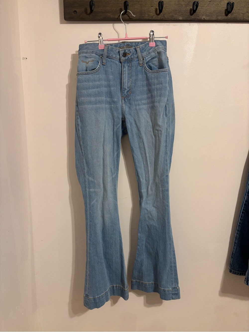 Kimes Ranch Light Blue Flare Jeans - Picture 2 of 4